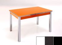 Logo Table mensa ext 135x80 - plateau extra white - pieds noir - ceinture en bois laque noir 2045_extra-white_noir_bl-noir