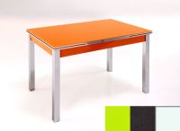 Logo Table mensa ext 135x80 - plateau vert - pieds blanc - ceinture en bois laque noir 2045_vert_blanc_bl-noir