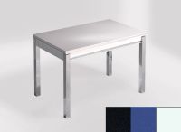 Logo Table mensa ext 100x60 - plateau negro anubis - pieds blanc - ceinture en bois laque bleu enjoy 2320_negro-anubis_blanc_bl-bleu-