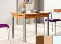 Logo Table hercule 120x70 - plateau noyer - pieds blanc - ceinture en bois laque hetre 1995_noyer_blanc_bl-hetre