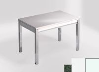 Logo Table mensa ext 100x60 - plateau green river - pieds blanc - ceinture en bois laque blanc 2320_green-river_blanc_bl-blanc