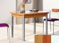 Logo Table hercule 130x80 - plateau chene - pieds blanc - ceinture en bois laque cerisier 1999_chene_blanc_bl-cerisier