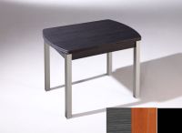 Logo Table hercule ext 115x75 - plateau cendre - pieds noir - ceinture en polymere cerisier 2903_cendre_noir_pl-cerisier