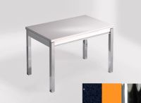 Logo Table mensa ext 100x60 - plateau stellar marina - pieds chrome - ceinture en bois laque orange cool 2320_stellar-marina_chrome_b