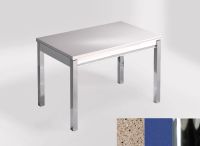 Logo Table mensa ext 110x70 - plateau perla diana - pieds chrome - ceinture en bois laque bleu enjoy 2321_perla-diana_chrome_bl-bleu-