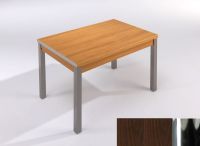 Logo Table mensa ext 100x60 - plateau wengue - pieds chrome - ceinture en polymere wengue 2033_wengue_chrome_pl-wengue