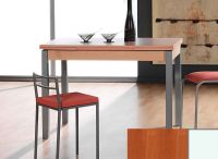 Logo Table mensa ext 110x70 - plateau cerisier - pieds blanc - ceinture en bois laque cerisier 2039_cerisier_blanc_bl-cerisier