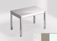 Logo Table mensa ext 100x60 - plateau mont blanc - pieds blanc - ceinture en bois laque inox 2320_mont-blanc_blanc_bl-inox