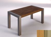 Logo Table lynx fixe 125x70 - plateau chene - pieds inox 2028_chene_inox