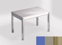 Logo Table mensa ext 100x60 - plateau azul enjoy - pieds inox - ceinture en bois laque inox 2320_azul-enjoy_inox_bl-inox