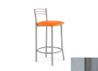 Logo Tabouret cam�lia 63 - assise en vinyltech gris - pieds argent 2652_vt-gris_argent