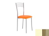 Logo Chaise cam�lia - assise en vinyltech vert clair - pieds inox 1918_vt-vert-clair_inox