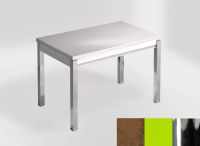 Logo Table mensa ext 100x60 - plateau mississipi - pieds chrome - ceinture en bois laque vert 2320_mississipi_chrome_bl-vert