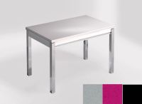 Logo Table mensa ext 100x60 - plateau khenso - pieds noir - ceinture en bois laque magenta energy 2320_khenso_noir_bl-magenta-energy