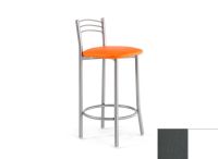 Logo Tabouret cam�lia 63 - assise en vinyltech noir - pieds blanc 2652_vt-noir_blanc