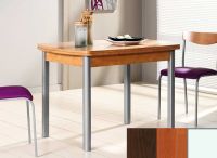 Logo Table hercule 120x70 - plateau wengue - pieds blanc - ceinture en bois laque cerisier 1995_wengue_blanc_bl-cerisier