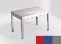 Logo Table mensa ext 110x70 - plateau stellar eros - pieds argent - ceinture en bois laque bleu enjoy 2321_stellar-eros_argent_bl-ble
