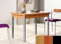 Logo Table hercule 120x70 - plateau chene - pieds noir - ceinture en bois laque cerisier 1995_chene_noir_bl-cerisier