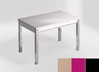 Logo Table mensa ext 110x70 - plateau creme minerva - pieds noir - ceinture en bois laque magenta energy 2321_creme-minerva_noir_bl-m