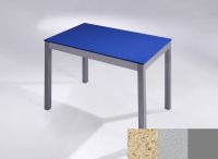 Logo Table licorne 80x80 - h75 - plateau ivory coast - pieds argent - ceinture en bois laque argent 3135_ivory-coast_argent_bl-argent