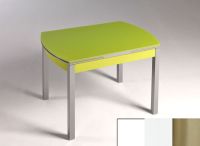 Logo Table hercule 130x80 - plateau extra white - pieds inox - ceinture en bois laque blanc 2000_extra-white_inox_bl-blanc