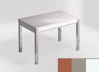 Logo Table mensa ext 100x60 - plateau naranja fuego - pieds blanc - ceinture en bois laque inox 2320_naranja-fuego_blanc_bl-inox