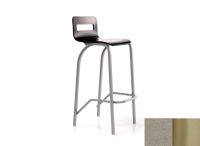 Logo Tabouret tulipe 77 - assise en laque inox - pieds inox 2657_la-inox_inox