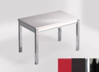 Logo Table mensa 100x60 extension melamin� - plateau stellar eros - pieds chrome - ceinture en bois laque 2331_stellar-eros_chrome_bl