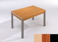 Logo Table mensa ext 110x70 - plateau hetre - pieds noir - ceinture en polymere cerisier 2038_hetre_noir_pl-cerisier