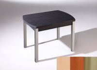 Logo Table hercule ext. 105x60 - plateau hetre - pieds inox - ceinture en polymere cerisier 2902_hetre_inox_pl-cerisier