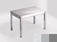 Logo Table mensa ext 110x70 - plateau bianco rivers - pieds argent - ceinture en bois laque argent 2321_bianco-rivers_argent_bl-argen