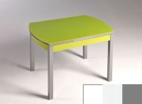 Logo Table hercule 130x80 - plateau extra white - pieds argent - ceinture en bois laque blanc 2000_extra-white_argent_bl-blanc