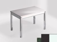 Logo Table mensa ext 110x70 - plateau green river - pieds blanc - ceinture en bois laque noir 2321_green-river_blanc_bl-noir