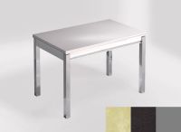 Logo Table mensa ext 110x70 - plateau tigris sand - pieds argent - ceinture en bois laque noir 2321_tigris-sand_argent_bl-noir