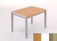 Logo Table saturne ext 100x60 - plateau chene - pieds inox - ceinture en metalique blanc 2795_chene_inox_mt-blanc