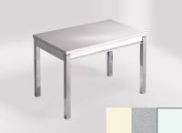 Logo Table mensa ext 110x70 - plateau haiku - pieds blanc - ceinture en bois laque argent 2321_haiku_blanc_bl-argent