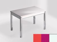 Logo Table mensa ext 110x70 - plateau rojo vital - pieds blanc - ceinture en bois laque magenta energy 2321_rojo-vital_blanc_bl-magen