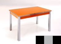 Logo Table mensa ext 100x60 - plateau noir - pieds noir - ceinture en bois laque argent 2035_noir_noir_bl-argent