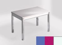 Logo Table mensa ext 110x70 - plateau azul enjoy - pieds blanc - ceinture en bois laque magenta energy 2321_azul-enjoy_blanc_bl-magen