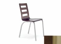 Logo Chaise edelweiss - assise en hetre vernis wengue - pieds inox 1907_hv-wengue_inox