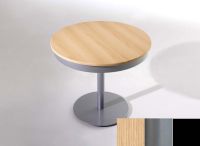 Logo Table centaure 90 - plateau chene - pieds noir - ceinture en metalique argent 2333_chene_noir_mt-argent