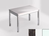 Logo Table mensa ext 110x70 - plateau rain forest - pieds blanc - ceinture en bois laque blanc 2321_rain-forest_blanc_bl-blanc