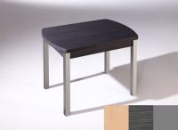 Logo Table hercule ext. 130x80 - plateau hetre - pieds argent - ceinture en polymere cendre 2904_hetre_argent_pl-cendre