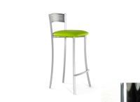 Logo Tabouret hibiscus 63 cr - assise en skaitech blanc - pieds chrome 2645_sk-blanc_chrome