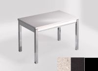 Logo Table mensa ext 110x70 - plateau stellar blanco - pieds noir - ceinture en bois laque noir 2321_stellar-blanco_noir_bl-noir