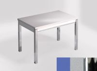 Logo Table mensa ext 110x70 - plateau azul enjoy - pieds chrome - ceinture en bois laque argent 2321_azul-enjoy_chrome_bl-argent
