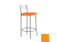 Logo Tabouret cam�lia 63 - assise en vinyltech orange fort - pieds blanc 2652_vt-orange-fort_blanc