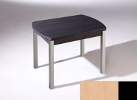 Logo Table hercule ext. 105x60 - plateau hetre - pieds noir - ceinture en polymere hetre 2902_hetre_noir_pl-hetre