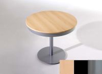 Logo Table centaure 90 - plateau hetre - pieds argent - ceinture en metalique noir 2333_hetre_argent_mt-noir