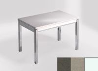Logo Table mensa ext 110x70 - plateau amazon - pieds blanc - ceinture en bois laque inox 2321_amazon_blanc_bl-inox